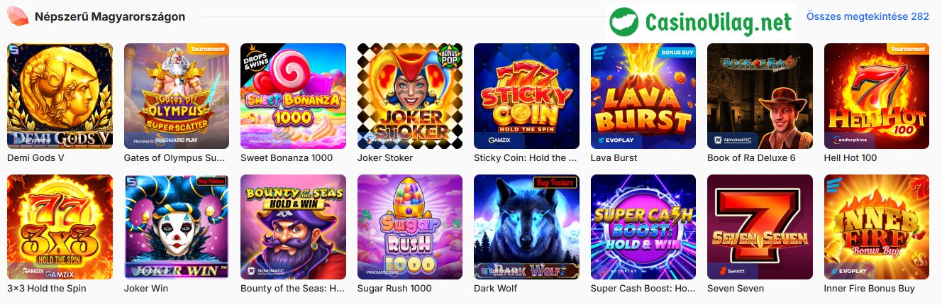 Ice Casino - TOP játékok